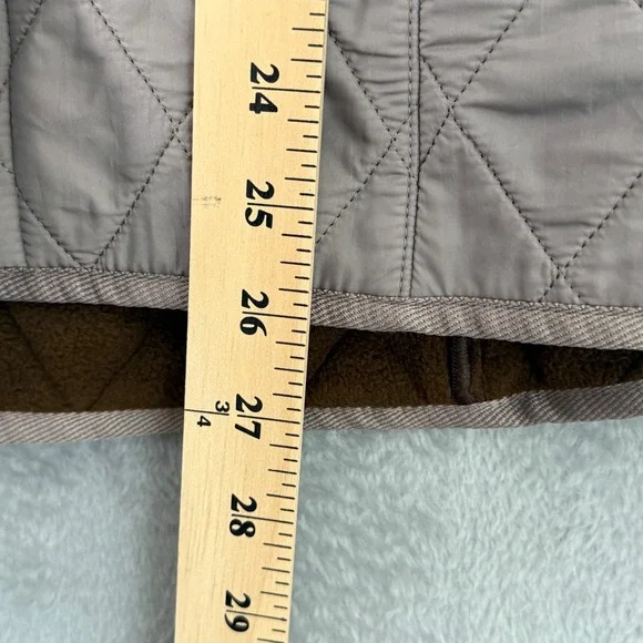 Barbour Vest Womens 10 Beige Quilted Outdoor Classic Quiet Luxury Layering - Picture 7 of 10
